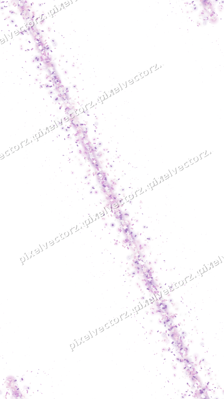 Nahtloses Glitzerband aus Konfetti in Magenta auf transparentem Grund
