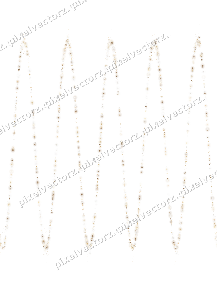 Nahtlose Glitzerwelle aus Sternen und Blüten auf transparentem Grund