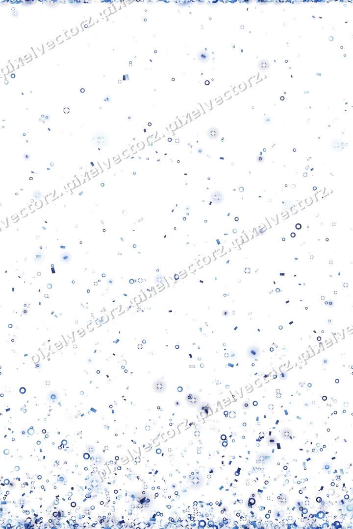 Nahtloser Glitzeraufstieg in Blau und Türkis auf transparentem Grund