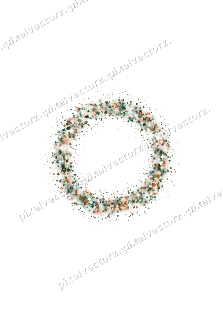 Nahtloser Glitzerkranz aus Sternen und Funken auf transparentem Grund