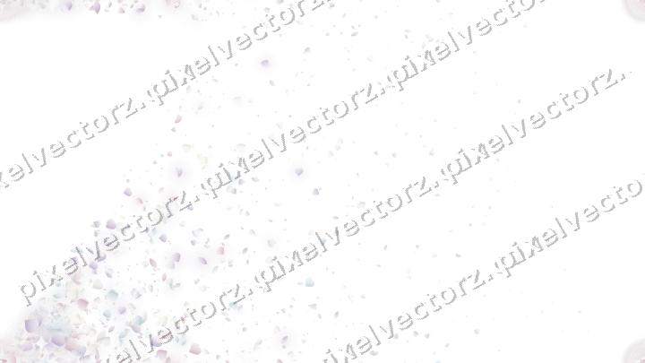 Nahtloser Glitzerfächer aus Herzen und Tropfen auf transparentem Grund