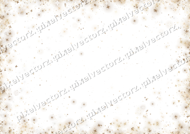 Nahtlose Glitzervignette aus Sternen auf transparentem Grund