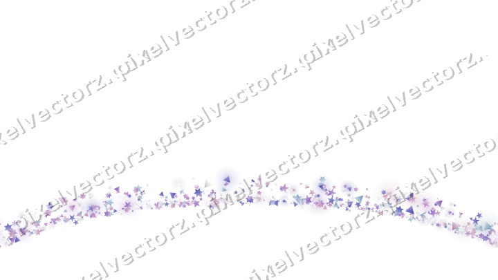 Nahtlose Glitzergirlande in Violett und Blau auf transparentem Grund