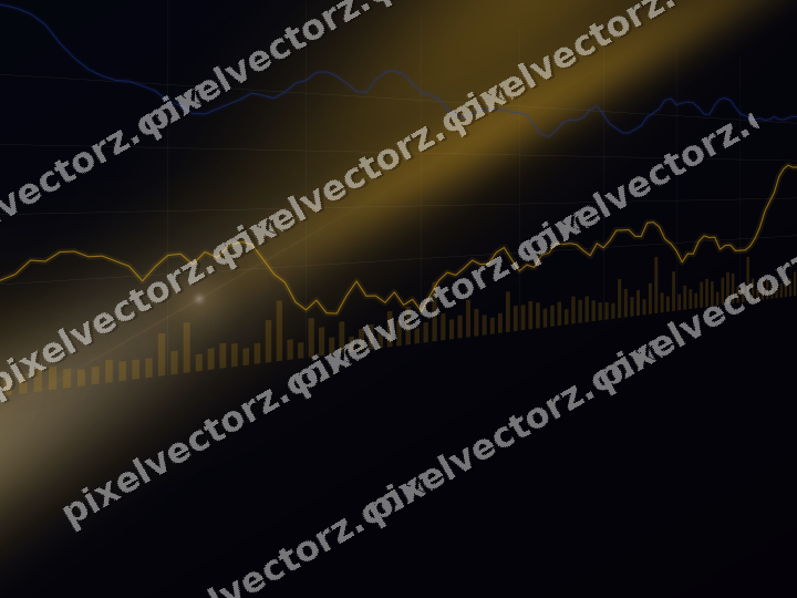 Leuchtender Neon Diagramm Hintergrund in Bernstein und Blau