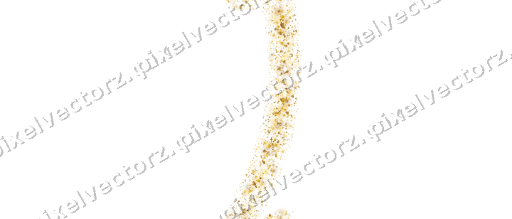 Nahtloser Glitzerbogen aus Sternen und Herzen auf transparentem Grund