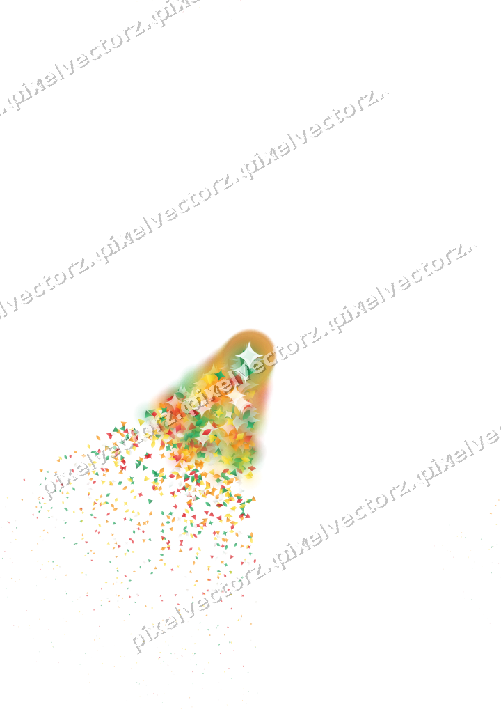 Nahtloser Glitzerfächer aus Funken und Tropfen auf transparentem Grund