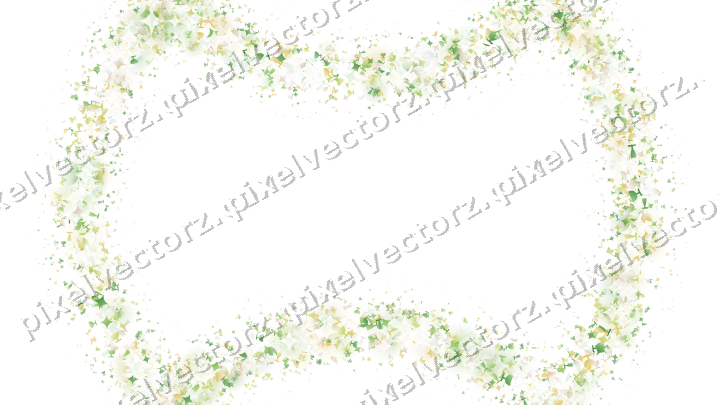Nahtloser Glitzerkranz in Limette und Gelb auf transparentem Grund