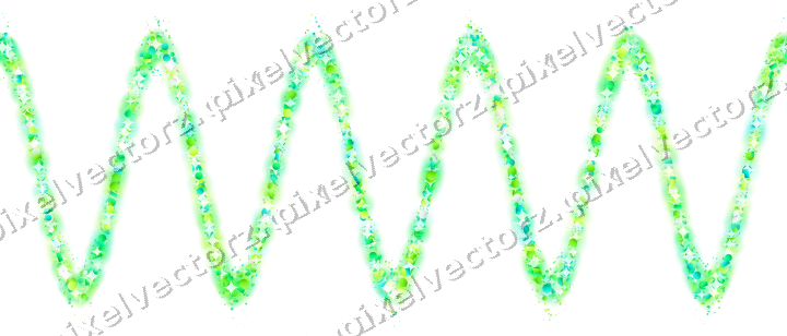Nahtlose Glitzerwelle aus Punkten und Konfetti auf transparentem Grund