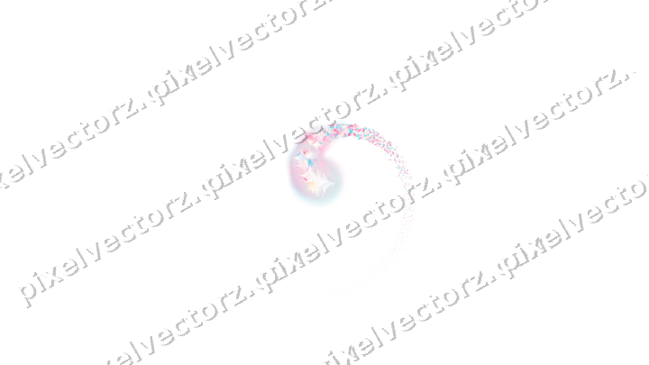 Nahtlose Glitzerspirale in Rosa und Türkis auf transparentem Grund