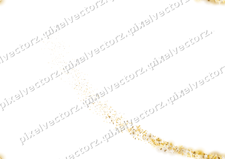 Nahtloser Sternenschweif aus Tropfen auf transparentem Grund
