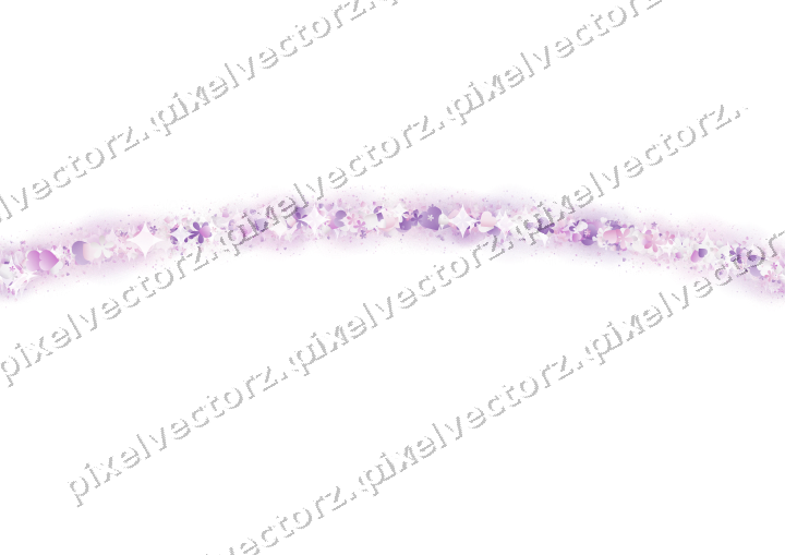 Nahtloser Glitzerbogen aus Herzen und Blüten auf transparentem Grund