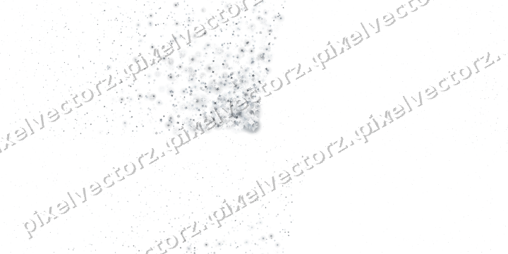 Nahtloser Glitzerfächer aus Sternen und Funken auf transparentem Grund
