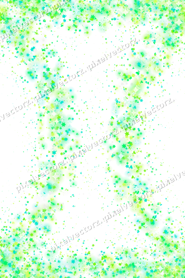 Nahtloser Glitzerkranz in Grün und Limette auf transparentem Grund