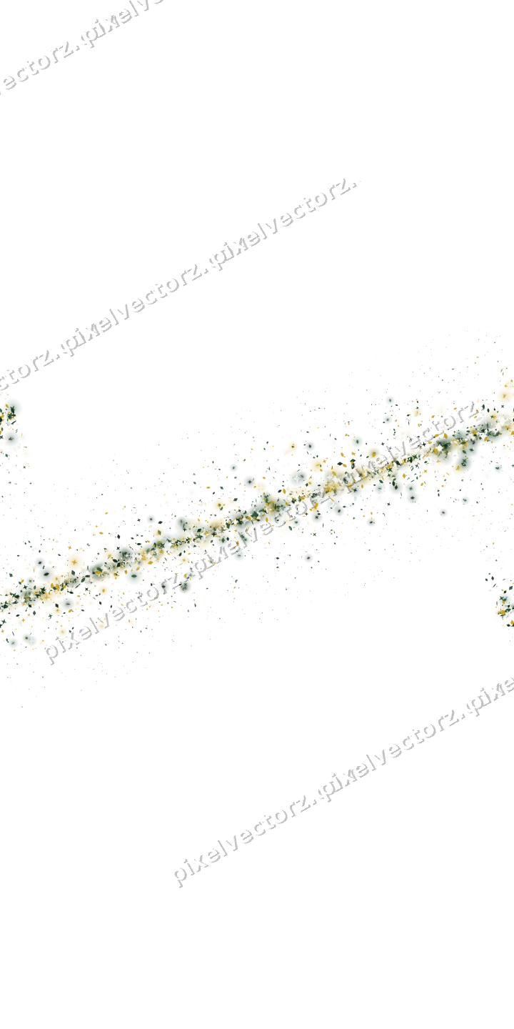 Nahtloser Glitzerbogen aus Sternen und Tropfen auf transparentem Grund