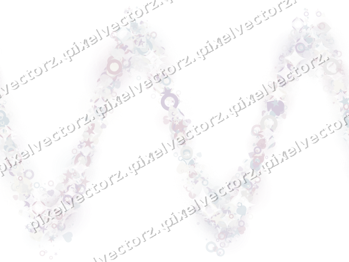 Nahtlose Glitzerwelle aus Sternen und Herzen auf transparentem Grund