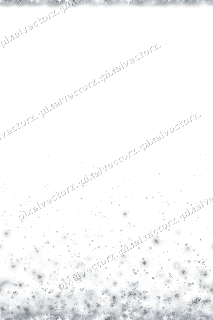 Nahtloser Glitzeraufstieg aus Schneeflocken auf transparentem Grund