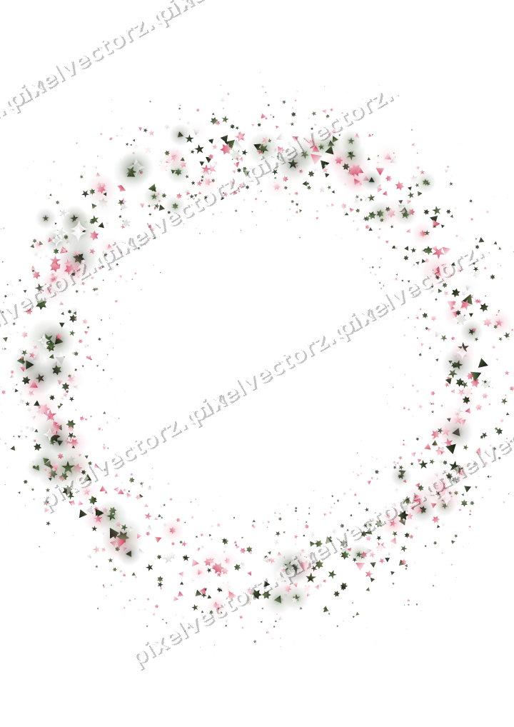 Nahtloser Glitzerkranz in Rosa auf transparentem Grund