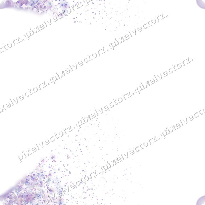 Nahtloser Glitzerfächer in Violett und Blau auf transparentem Grund