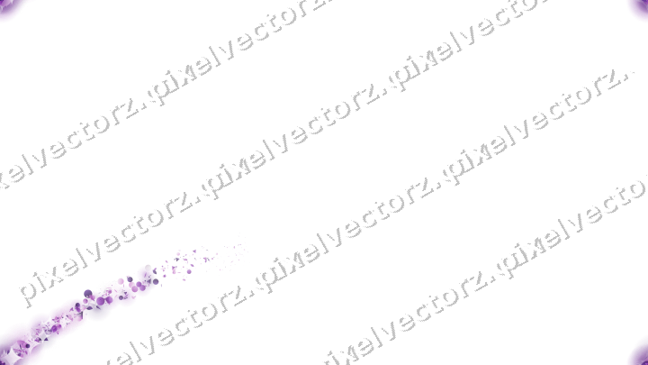 Nahtloser Sternenschweif in Violett auf transparentem Grund