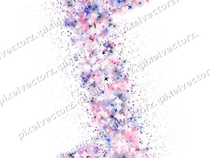 Nahtloses Glitzerband in Rosa und Blau auf transparentem Grund