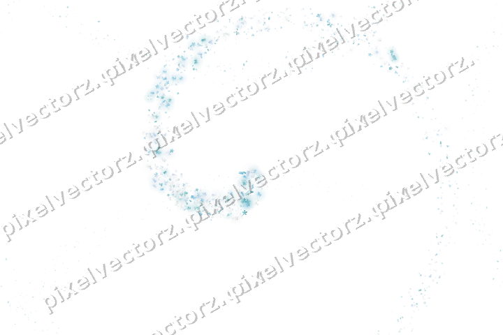 Nahtlose Glitzerspirale in Türkis auf transparentem Grund