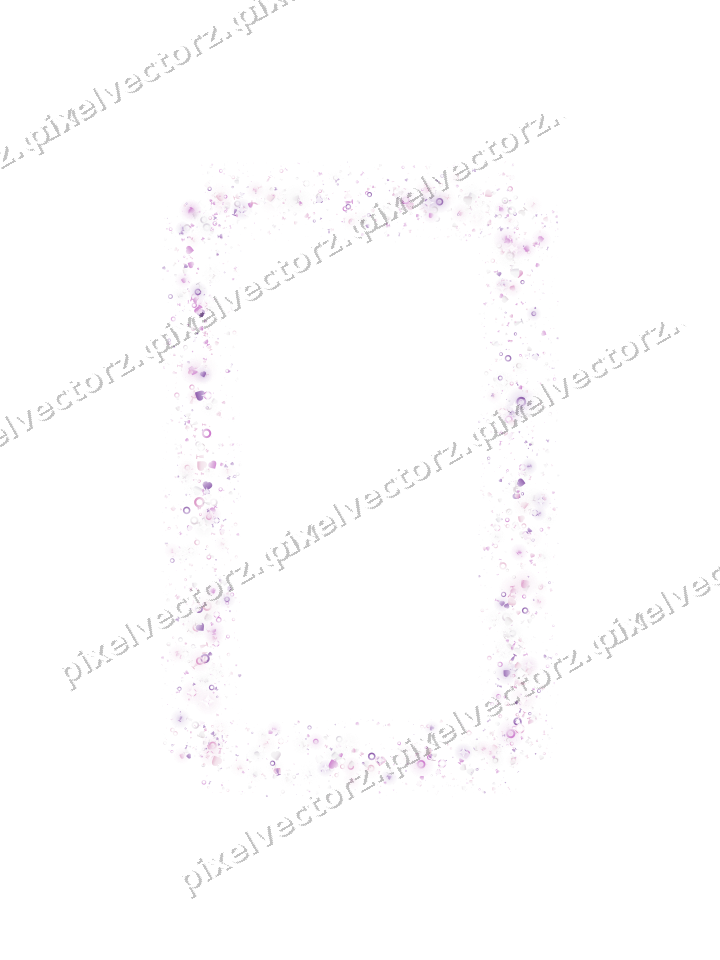 Nahtloser Glitzerrahmen in Magenta und Violett auf transparentem Grund