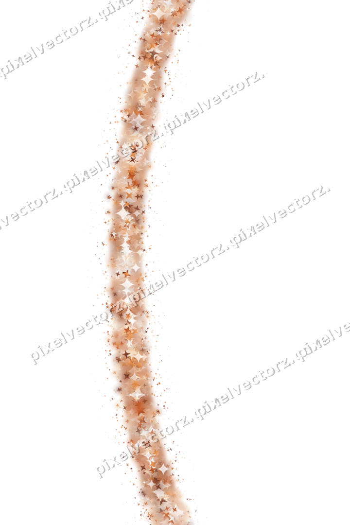 Nahtloser Glitzerbogen aus Sternen auf transparentem Grund
