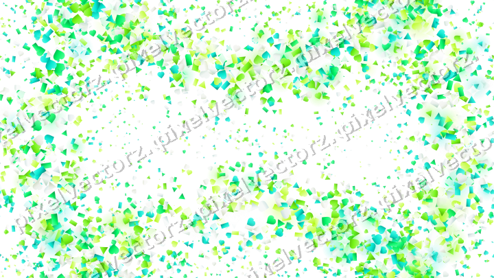 Nahtloser Glitzerkranz in Grün und Limette auf transparentem Grund