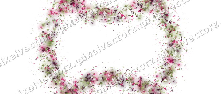 Nahtloser Glitzerkranz in Limette und Rosa auf transparentem Grund