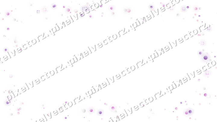 Nahtloser Glitzerrahmen aus Punkten in Magenta auf transparentem Grund
