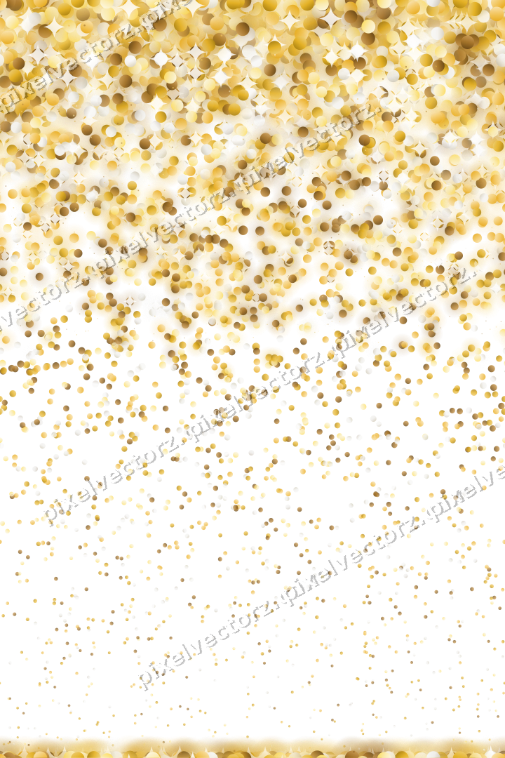 Nahtloser Glitzerregen aus Punkten auf transparentem Grund