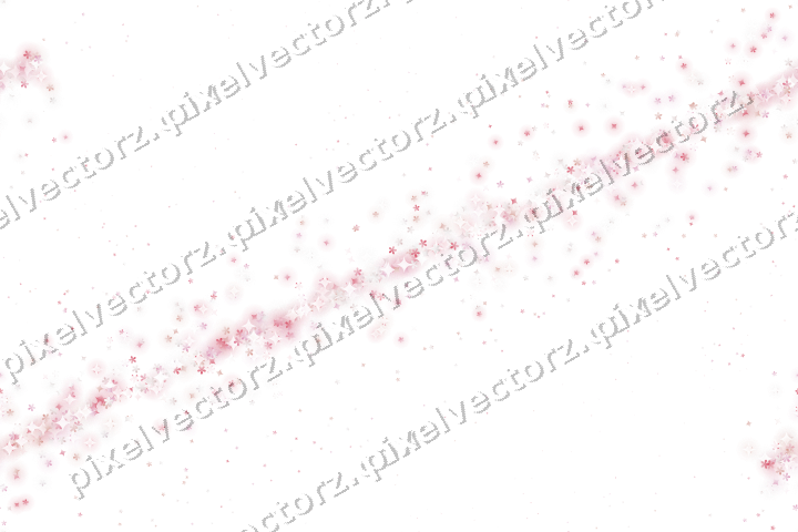 Nahtloses Glitzerband aus Funken und Blüten auf transparentem Grund