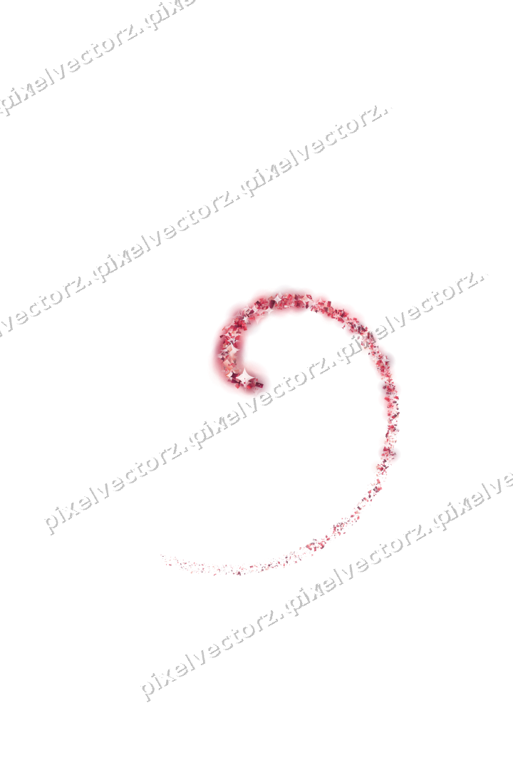 Nahtlose Glitzerspirale in Rosa und Rot auf transparentem Grund