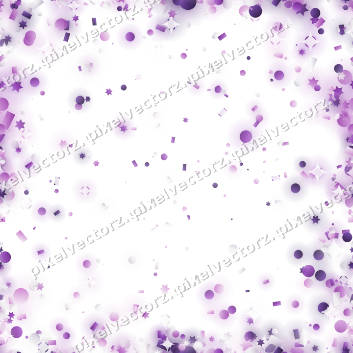 Nahtlose Glitzervignette in Violett auf transparentem Grund