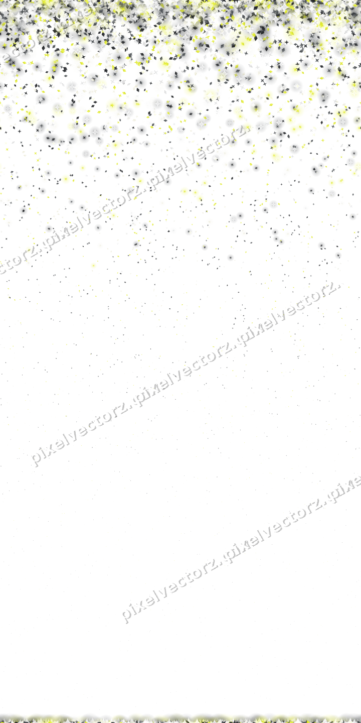 Nahtloser Glitzerregen aus Sternen und Rauten auf transparentem Grund