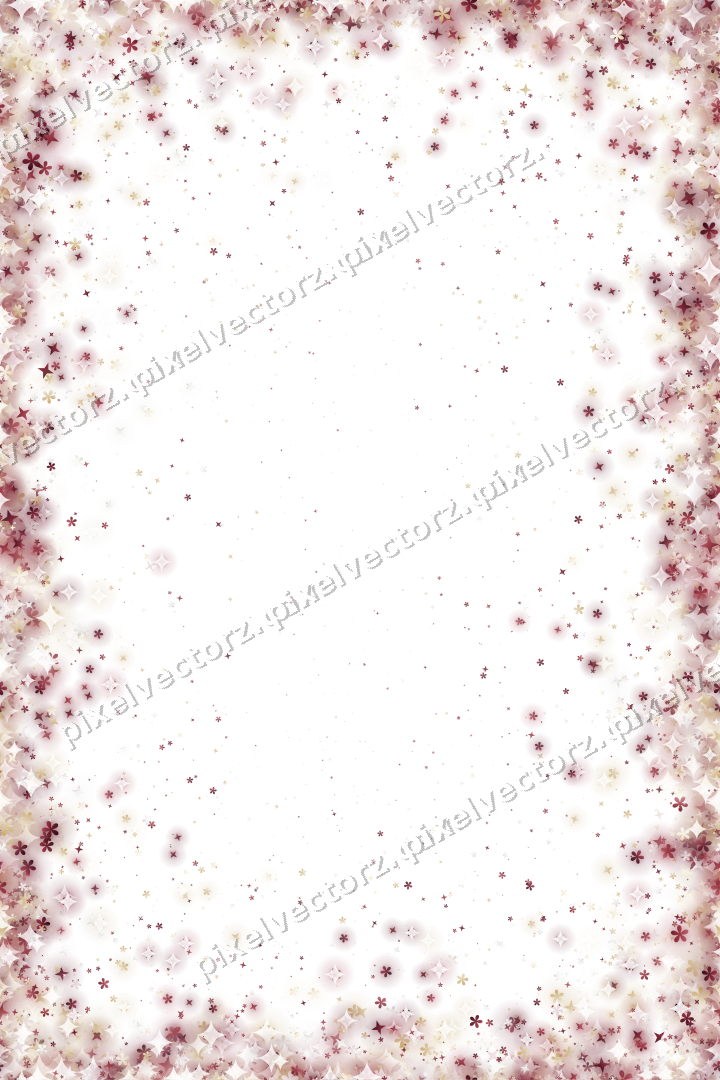 Nahtlose Glitzervignette in Dunkelrosa und Rot auf transparentem Grund