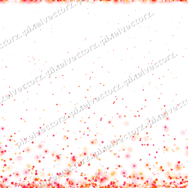 Nahtloser Glitzeraufstieg in Rot und Orange auf transparentem Grund