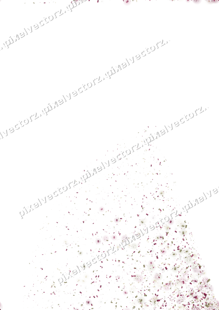 Nahtloser Glitzerfächer aus Konfetti auf transparentem Grund