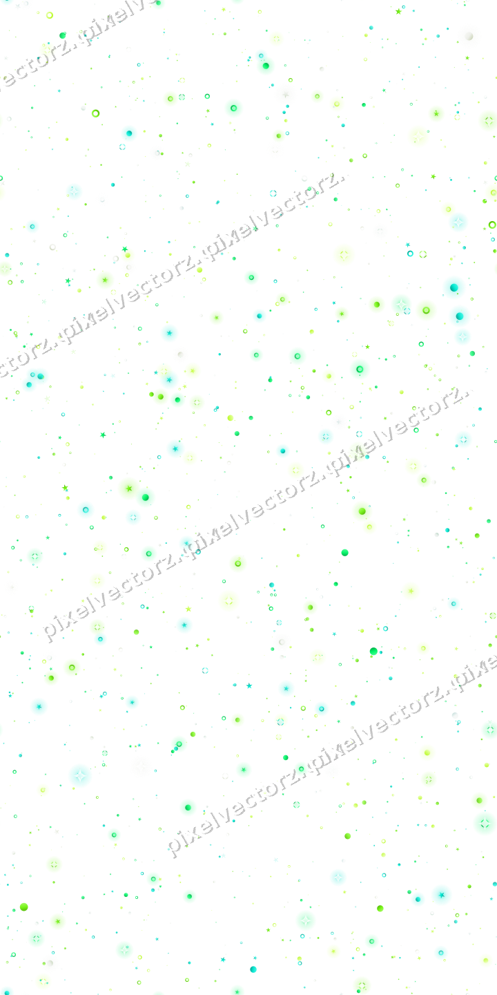 Nahtlose Glitzerstreuung in Grün und Limette auf transparentem Grund