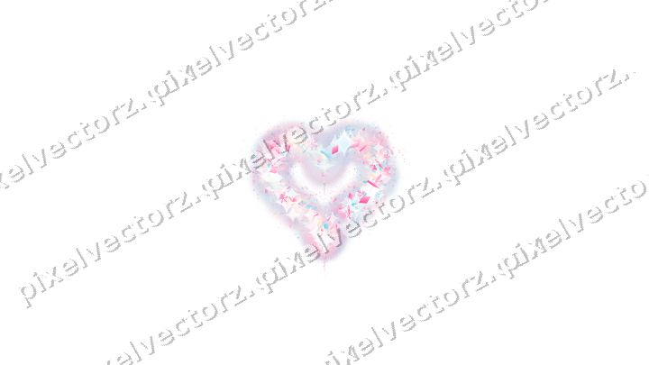 Nahtloses Glitzerherz in Rosa und Türkis auf transparentem Grund