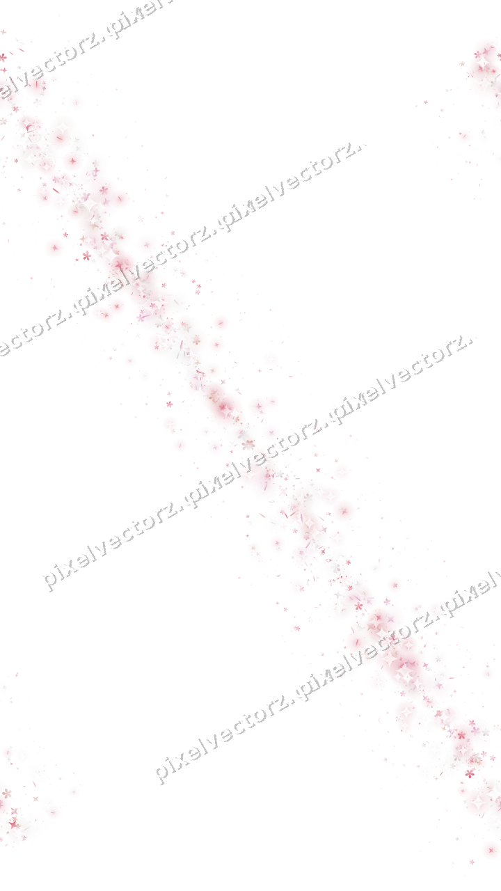 Nahtloses Glitzerband aus Sternen und Blüten auf transparentem Grund