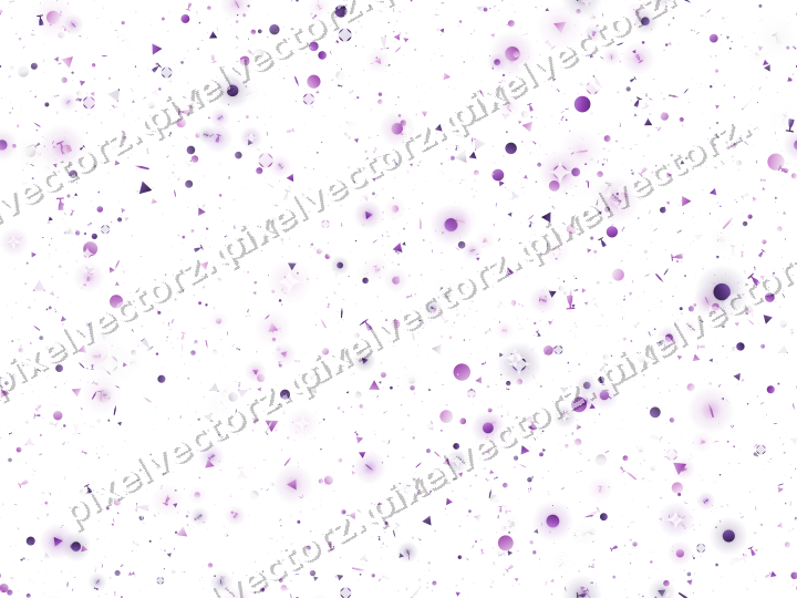 Nahtlose Glitzerstreuung in Violett auf transparentem Grund
