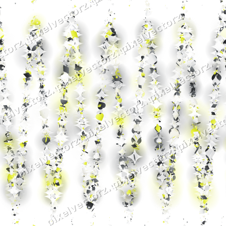 Nahtlose Glitzerwelle in Gelb und Grau auf transparentem Grund