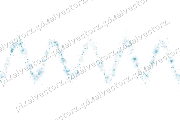 Nahtlose Glitzerwelle aus Herzen und Konfetti auf transparentem Grund