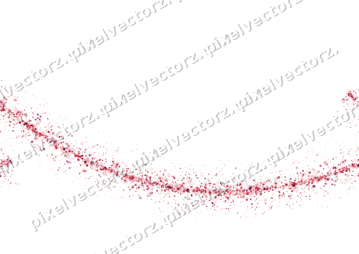 Nahtloser Glitzerbogen aus Herzen und Konfetti auf transparentem Grund