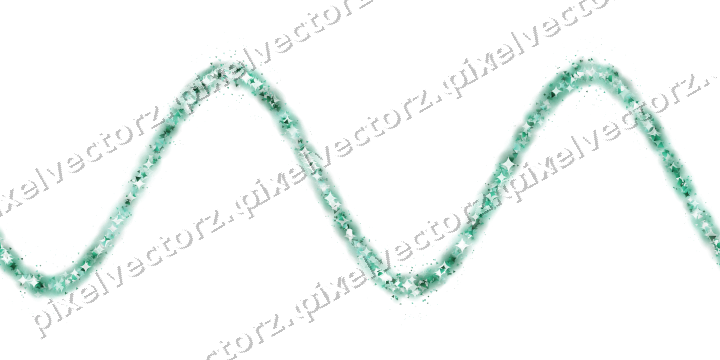Nahtlose Glitzerwelle auf transparentem Grund
