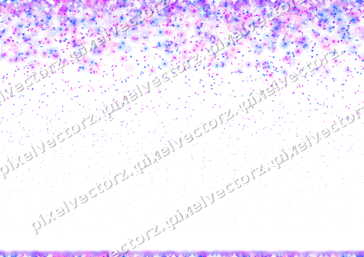Nahtloser Glitzerregen in Violett und Blau auf transparentem Grund