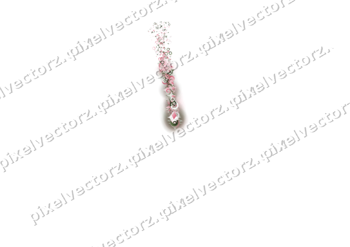 Nahtloser Sternenschweif in Rosa auf transparentem Grund