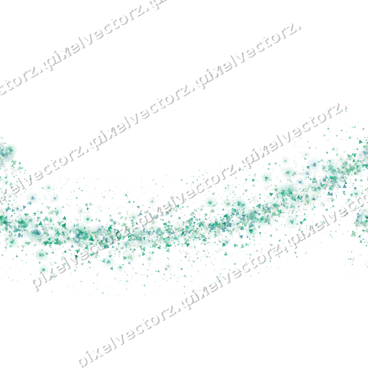 Nahtloser Glitzerbogen in Grün und Petrol auf transparentem Grund