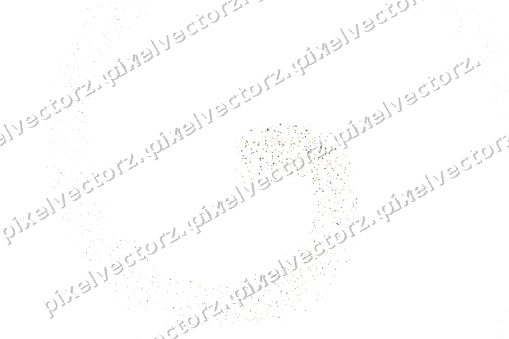 Nahtlose Glitzerspirale in Bernstein und Grau auf transparentem Grund